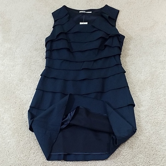 Max and Cleo~Sz 8~Navy Blue Ruffle Dress NWT. - Picture 10 of 11